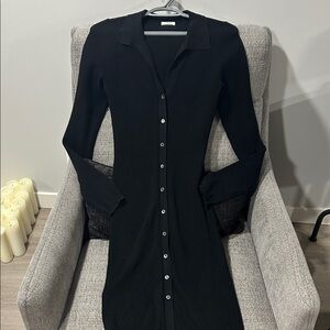 Wilfred Classic Black Long Sleeve Dress